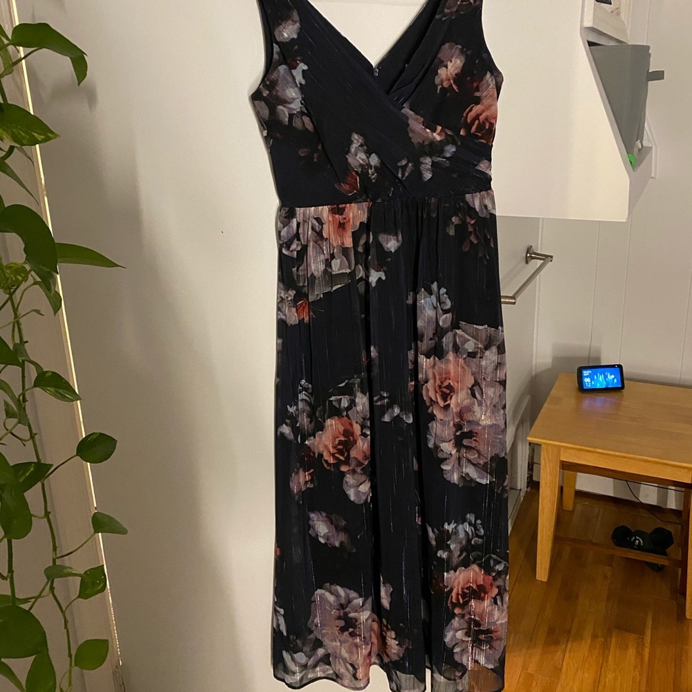 Blue floral dress size 10